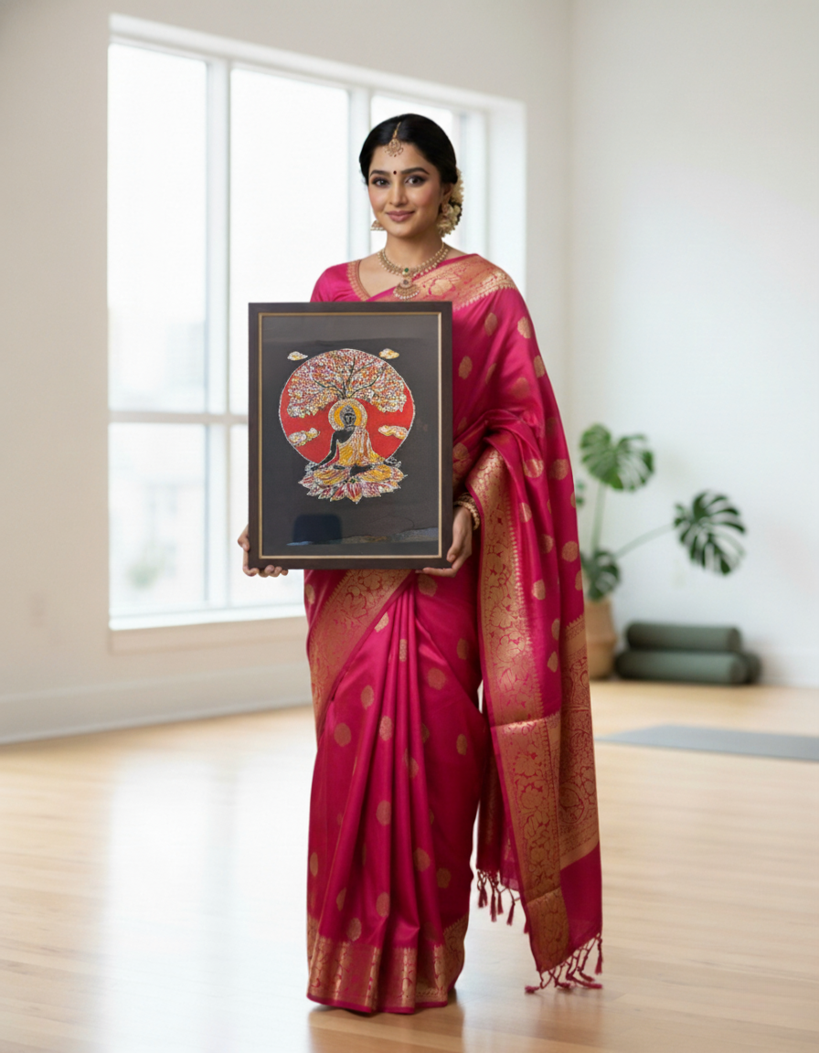 Buddha Under Bodhi Tree Wall Décor – The moment of awakening, captured in art